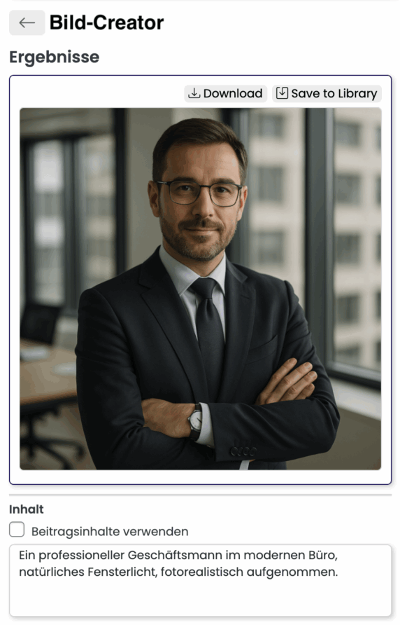 Beispiel Image Prompt für den KI Bildgenerator