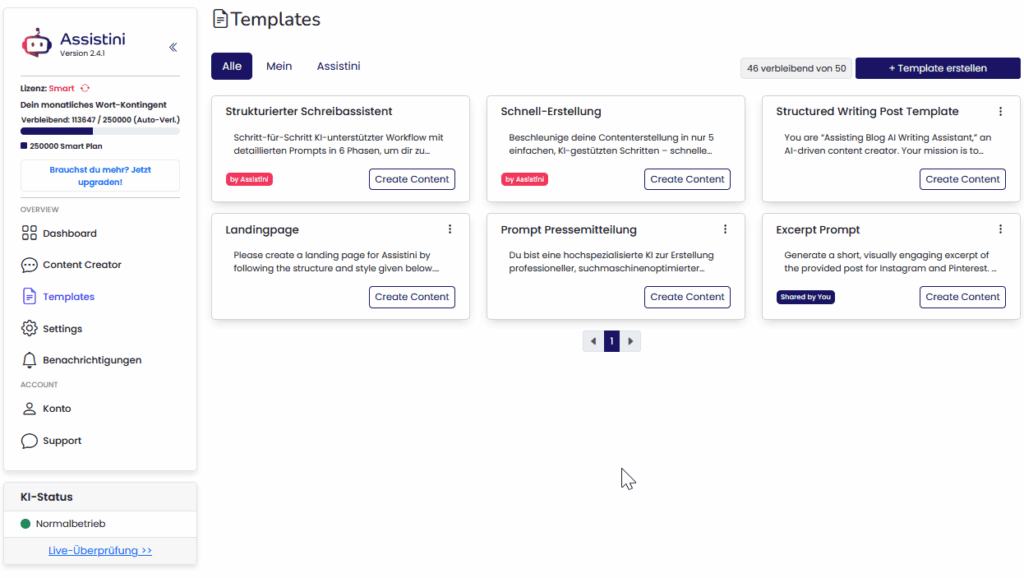 Assistini Template Library