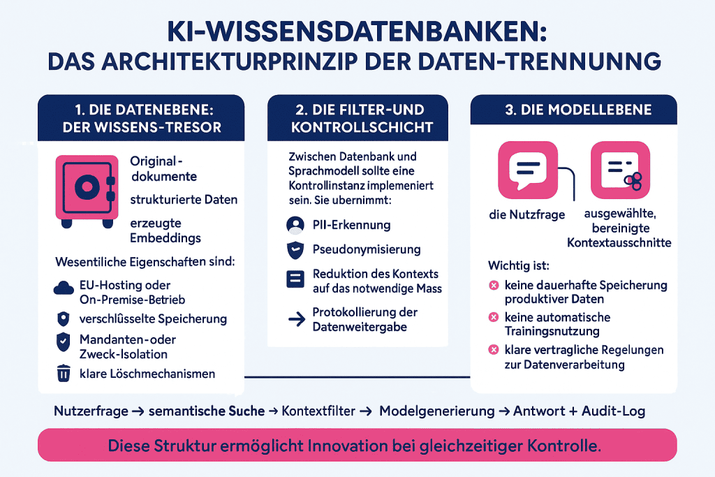 KI-Wissensdatenbanken: DSGVO-konforme Datenarchitektur