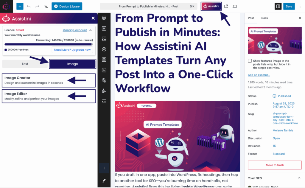 How to Access the Assistini Image Creator